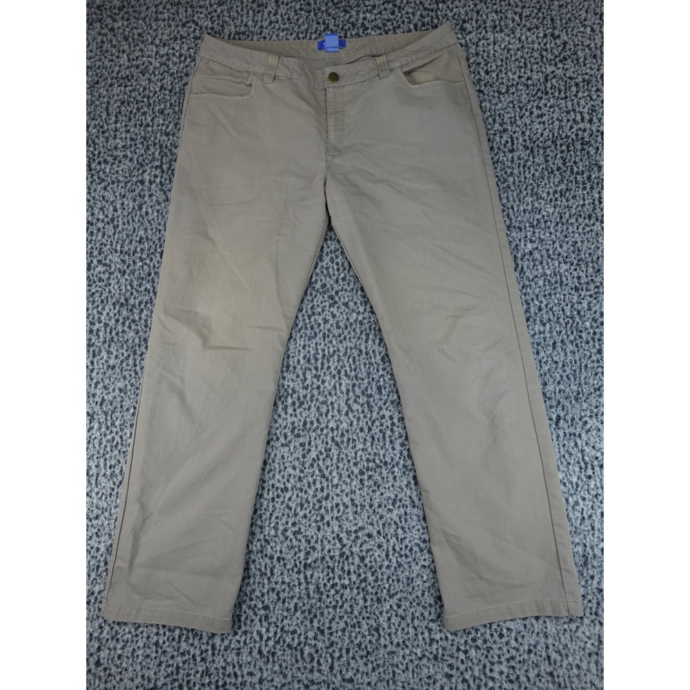 Adidas Golf Pants‎ Mens 36x32 Khaki Tan Straight Leg Stretch Chino